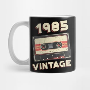 Vintage 1985 Retro Cassette Tape 35th Birthday Mug